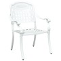 Set de 3 Blanco Aluminio fundido Grande de , Sillas de jardín - Ref: Foro24-3334646, Precio: 930,28 €, Descuento: %