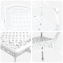 Set de 3 Blanco Aluminio fundido Grande de , Sillas de jardín - Ref: Foro24-3334646, Precio: 930,28 €, Descuento: %