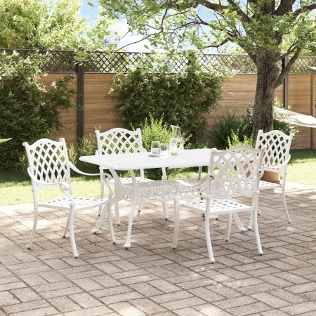 Juego de 3 Blanco Aluminio Fundido 150x90x72 cm Duradero de , Sillas de jardín - Ref: Foro24-3334654, Precio: 930,28 €, Descu...