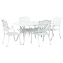 Juego de 3 Blanco Aluminio Fundido 150x90x72 cm Duradero de , Sillas de jardín - Ref: Foro24-3334654, Precio: 930,28 €, Descu...