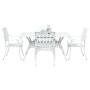Juego de 3 Blanco Aluminio Fundido 150x90x72 cm Duradero de , Sillas de jardín - Ref: Foro24-3334654, Precio: 930,28 €, Descu...