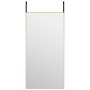 Espejo de puerta cristal y aluminio dorado 40x80 cm en Espejos | Comprar online en Foru.es