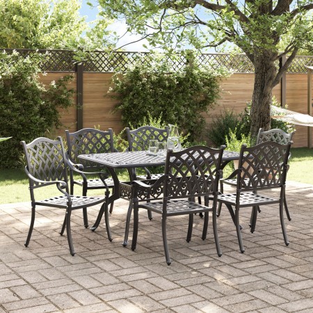 Set de 4 Negro Aluminio Fundido 6 Personas Asientos Múltiples de , Sillas de jardín - Ref: Foro24-3334657, Precio: 1,00 €, De...