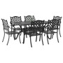 Set de 4 Negro Aluminio Fundido 6 Personas Asientos Múltiples de , Sillas de jardín - Ref: Foro24-3334657, Precio: 1,00 €, De...