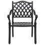 Set de 4 Negro Aluminio Fundido 6 Personas Asientos Múltiples de , Sillas de jardín - Ref: Foro24-3334657, Precio: 1,00 €, De...