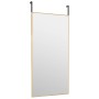 Espejo de puerta cristal y aluminio dorado 40x80 cm en Espejos | Comprar online en Foru.es