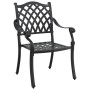 Set de 3 Negro Aluminio fundido Mediano Diseño Elegante de , Sillas de jardín - Ref: Foro24-3334653, Precio: 913,33 €, Descue...