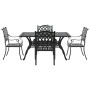 Set de 3 Negro Aluminio fundido Mediano Diseño Elegante de , Sillas de jardín - Ref: Foro24-3334653, Precio: 913,33 €, Descue...