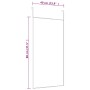 Espejo de puerta cristal y aluminio dorado 40x80 cm en Espejos | Comprar online en Foru.es