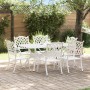 Juego de 4 Blanco Aluminio Fundido Para 6 Personas de , Sillas de jardín - Ref: Foro24-3334658, Precio: 1,00 €, Descuento: %