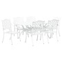 Juego de 4 Blanco Aluminio Fundido Para 6 Personas de , Sillas de jardín - Ref: Foro24-3334658, Precio: 1,00 €, Descuento: %