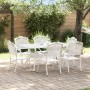 Juego de 4 Blanco Aluminio fundido Grande Inlays decorativos de , Sillas de jardín - Ref: Foro24-3334666, Precio: 1,00 €, Des...