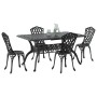 Set de 3 Negro Aluminio Fundido Grande de , Sillas de jardín - Ref: Foro24-3334669, Precio: 720,98 €, Descuento: %