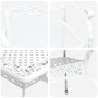 Juego de 4 Blanco Aluminio fundido Grande Inlays decorativos de , Sillas de jardín - Ref: Foro24-3334666, Precio: 1,00 €, Des...