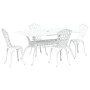 Juego de 3 Blanco Aluminio Fundido 150 x 90 x 72 cm de , Sillas de jardín - Ref: Foro24-3334670, Precio: 720,56 €, Descuento: %