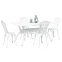 Juego de 3 Blanco Aluminio Fundido 150 x 90 x 72 cm de , Sillas de jardín - Ref: Foro24-3334670, Precio: 720,56 €, Descuento: %