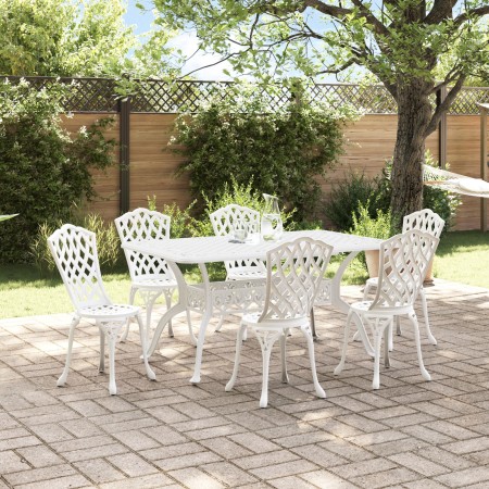 Juego de 4 Blanco Aluminio Fundido 150 cm x 90 cm x 72 cm de , Sillas de jardín - Ref: Foro24-3334674, Precio: 833,88 €, Desc...