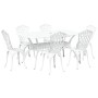Juego de 4 Blanco Aluminio Fundido 150 cm x 90 cm x 72 cm de , Sillas de jardín - Ref: Foro24-3334674, Precio: 833,88 €, Desc...