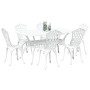 Juego de 4 Blanco Aluminio Fundido 150 cm x 90 cm x 72 cm de , Sillas de jardín - Ref: Foro24-3334674, Precio: 833,88 €, Desc...