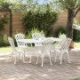 Juego de 4 Blanco Aluminio Fundido 150 cm x 90 cm x 72 cm de , Sillas de jardín - Ref: Foro24-3334674, Precio: 833,88 €, Desc...