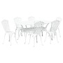 Juego de 4 Blanco Aluminio Fundido 150 cm x 90 cm x 72 cm de , Sillas de jardín - Ref: Foro24-3334674, Precio: 833,88 €, Desc...