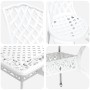 Juego de 4 Blanco Aluminio Fundido 150 cm x 90 cm x 72 cm de , Sillas de jardín - Ref: Foro24-3334674, Precio: 833,88 €, Desc...