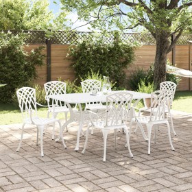 Set de 4 Blanco Aluminio Fundido Grande de , Sillas de jardín - Ref: Foro24-3334682, Precio: 999,50 €, Descuento: %