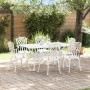 Set de 4 Blanco Aluminio Fundido Grande de , Sillas de jardín - Ref: Foro24-3334682, Precio: 999,50 €, Descuento: %
