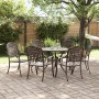 Juego de comedor de jardín de 7 piezas de en aluminio fundido bronce de , Sillas de jardín - Ref: Foro24-3334688, Precio: 824...