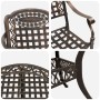 Juego de comedor de jardín de 7 piezas de en aluminio fundido bronce de , Sillas de jardín - Ref: Foro24-3334688, Precio: 824...