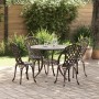 Conjunto de Comedor de Jardín de 5 Piezas - Bronce Aluminio Fundido de , Sillas de jardín - Ref: Foro24-3334708, Precio: 451,...