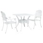 Conjunto de Bistro de Jardín de 3 Piezas Blanco de Aluminio Fundido de , Sillas de jardín - Ref: Foro24-3334726, Precio: 432,...