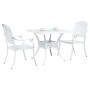 Conjunto de Bistro de Jardín de 3 Piezas Blanco de Aluminio Fundido de , Sillas de jardín - Ref: Foro24-3334726, Precio: 432,...