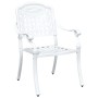Conjunto de Bistro de Jardín de 3 Piezas Blanco de Aluminio Fundido de , Sillas de jardín - Ref: Foro24-3334726, Precio: 432,...