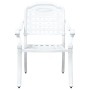 Conjunto de Bistro de Jardín de 3 Piezas Blanco de Aluminio Fundido de , Sillas de jardín - Ref: Foro24-3334726, Precio: 432,...