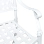 Conjunto de Bistro de Jardín de 3 Piezas Blanco de Aluminio Fundido de , Sillas de jardín - Ref: Foro24-3334726, Precio: 432,...