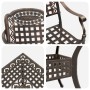 Set de bistró de jardín de 5 piezas de aluminio fundido de , Sillas de jardín - Ref: Foro24-3334728, Precio: 608,62 €, Descue...