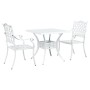 Conjunto de Bistro de Jardín de 3 Piezas de Aluminio Fundido Blanco de , Sillas de jardín - Ref: Foro24-3334734, Precio: 441,...