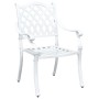 Conjunto de Bistro de Jardín de 3 Piezas de Aluminio Fundido Blanco de , Sillas de jardín - Ref: Foro24-3334734, Precio: 441,...