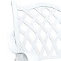 Conjunto de Bistro de Jardín de 3 Piezas de Aluminio Fundido Blanco de , Sillas de jardín - Ref: Foro24-3334734, Precio: 441,...