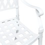 Conjunto de Bistro de Jardín de 3 Piezas de Aluminio Fundido Blanco de , Sillas de jardín - Ref: Foro24-3334734, Precio: 441,...