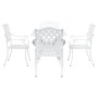 Conjunto de Comedor Exterior Conjunto de 5 Blanco Aluminio Fundido de , Sillas de jardín - Ref: Foro24-3334738, Precio: 667,1...