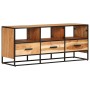 Mueble para la TV madera maciza de acacia 110x30x45 cm en Muebles TV | Comprar online en Foru.es