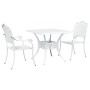 Conjunto de Bistro de Jardín de 3 Piezas Blanco de Aluminio Fondido de , Sillas de jardín - Ref: Foro24-3334742, Precio: 443,...