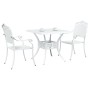 Conjunto de Bistro de Jardín de 3 Piezas Blanco de Aluminio Fondido de , Sillas de jardín - Ref: Foro24-3334742, Precio: 443,...
