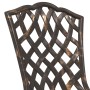 Juego de Bistro de Jardín de 3 Piezas de Aluminio Fundido Color Bronce de , Sillas de jardín - Ref: Foro24-3334748, Precio: 3...