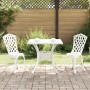 Set de Bistro de Jardín de 3 Piezas en Aluminio Fundido Blanco de , Sillas de jardín - Ref: Foro24-3334750, Precio: 324,58 €,...