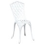 Set de Bistro de Jardín de 3 Piezas en Aluminio Fundido Blanco de , Sillas de jardín - Ref: Foro24-3334750, Precio: 324,58 €,...