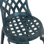 Conjunto de Bistro de Jardín de 3 Piezas Verde de Aluminio Fundido de , Sillas de jardín - Ref: Foro24-3334751, Precio: 324,5...