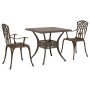 Conjunto de bistró de jardín de 3 piezas bronce aluminio fundido de , Sillas de jardín - Ref: Foro24-3334756, Precio: 358,92 ...